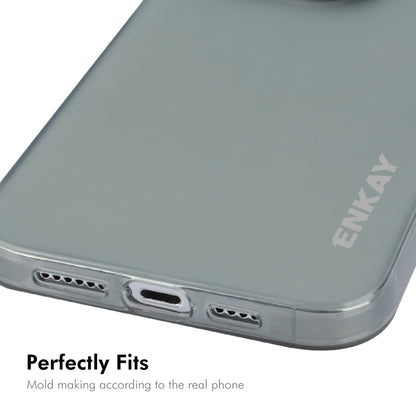 For iPhone 16 Pro ENKAY Hat-Prince Translucent Matte TPU Phone Case + 9H Big Arc Edge Film(White) - iPhone 16 Pro Cases by ENKAY | Online Shopping UK | buy2fix