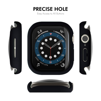 For Apple Watch Series 10 42mm ENKAY Hat-Prince PC Tempered Glass Film Integrated Watch Case(Cyan) - Watch Cases by ENKAY | Online Shopping UK | buy2fix