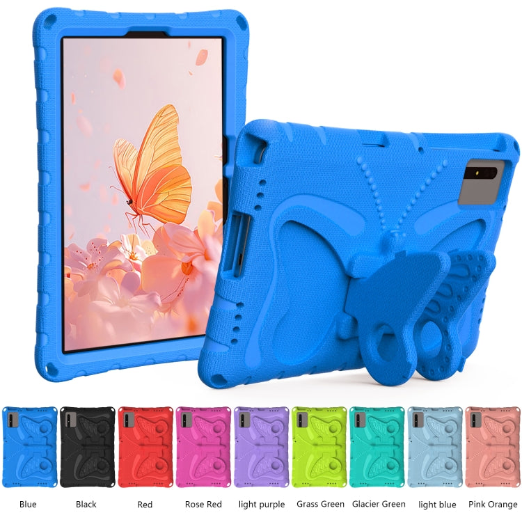 For Lenovo Tab M11 / Xiaoxin Pad 11 2024 Butterfly Bracket EVA Shockproof Tablet Case(Blue) - Lenovo by buy2fix | Online Shopping UK | buy2fix