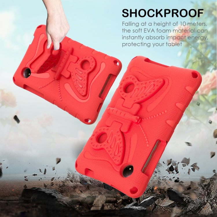 For Xiaomi Redmi Pad SE 8.7 2024 Butterfly Bracket EVA Shockproof Tablet Case(Red) - More Tablet Cases by buy2fix | Online Shopping UK | buy2fix