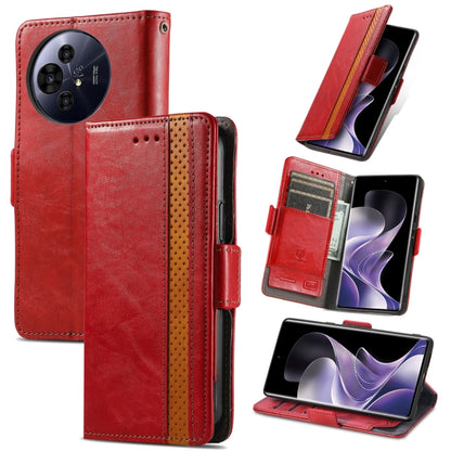 For TCL 50 Pro NxtPaper CaseNeo Splicing Dual Magnetic Buckle Leather Phone Case(Red) - More Brand by CaseNeo | Online Shopping UK | buy2fix