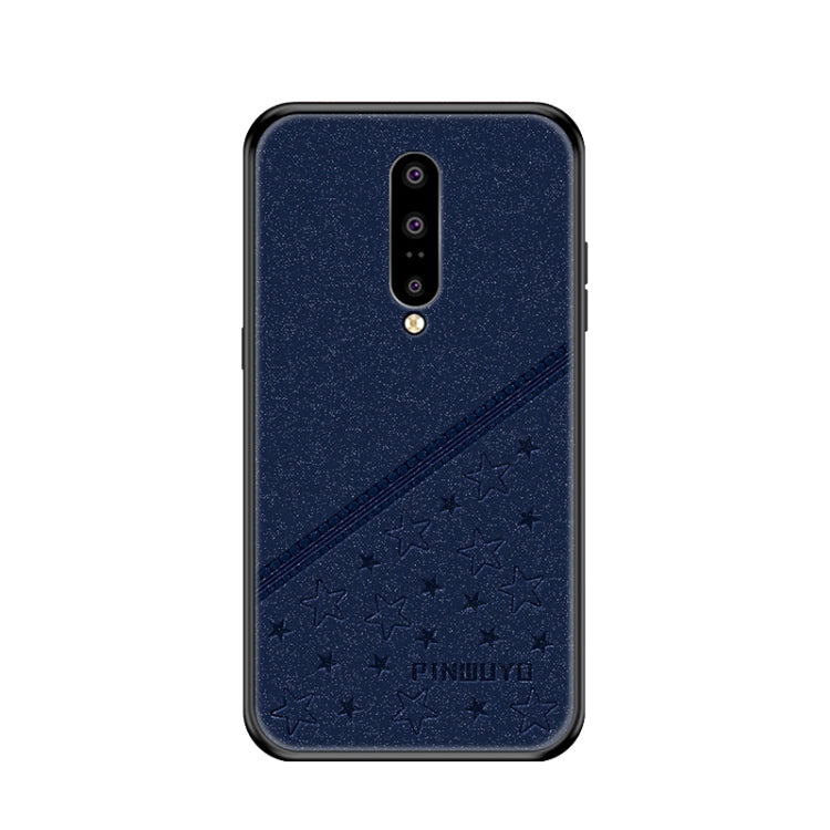 PINWUYO Full Coverage Waterproof Shockproof PC+TPU+PU Protective Case for Oneplus7 pro(Blue) - OnePlus Cases by PINWUYO | Online Shopping UK | buy2fix