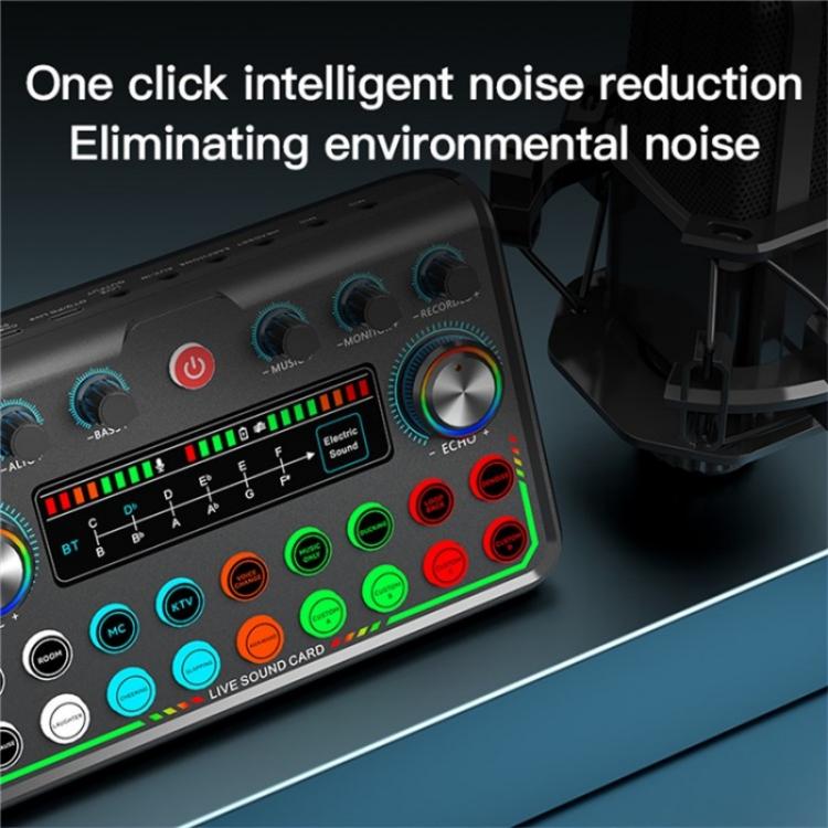 P99 Live Streaming Sound Card with DJ Mixer Voice Converter Audio Mixer - Live Sound Effects Processors by buy2fix | Online Shopping UK | buy2fix