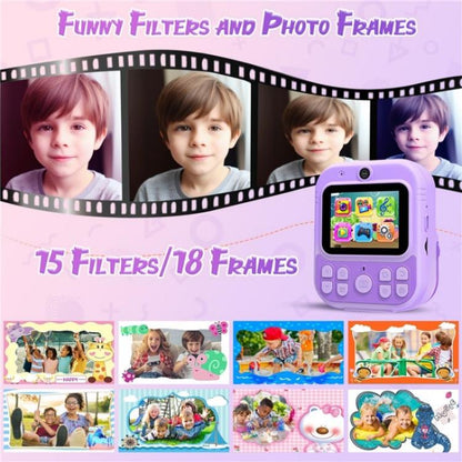 E8 2.4 Inch Screen Photo Printing Video Recorder Multifunctional Kids Dual Lens Camera(Pink) - Children Cameras by buy2fix | Online Shopping UK | buy2fix