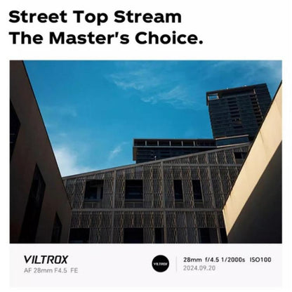 VILTROX 28mm F4.5 Auto Focus Lens For Sony FE Camera Full Frame Prime Pancake Lens - Auxiliary Lens by buy2fix | Online Shopping UK | buy2fix