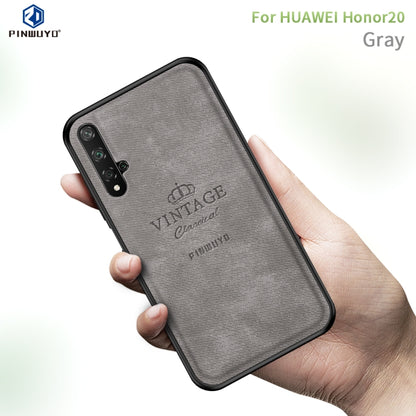 PINWUYO Shockproof Waterproof Full Coverage PC + TPU + Skin Protective Case for Huawei Honor 20(Gray) - Honor Cases by PINWUYO | Online Shopping UK | buy2fix