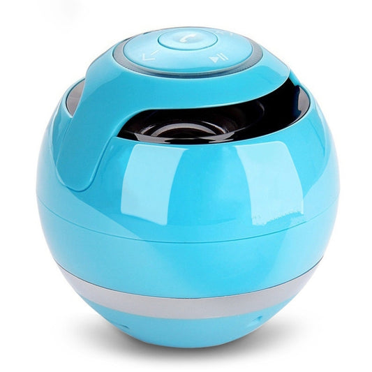 A18 Ball Bluetooth Speaker with LED Light Portable Wireless Mini Speaker Mobile Music MP3 Subwoofer Support TF (Blue) - Desktop Speaker by T&G | Online Shopping UK | buy2fix