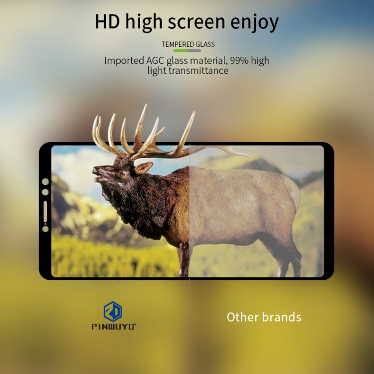 PINWUYO 9H 2.5D Full Screen Tempered Glass Film For Xiaomi Mi Max 3(white) -  by PINWUYO | Online Shopping UK | buy2fix