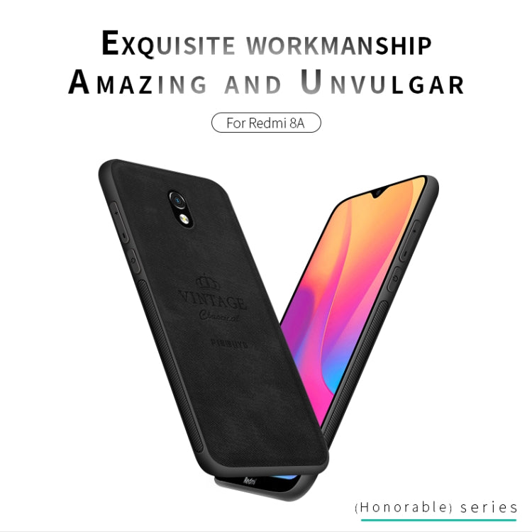 For Xiaomi RedMi 8A PINWUYO Zun Series PC + TPU + Skin Waterproof And Anti-fall All-inclusive Protective Shell(Black) - Xiaomi Cases by PINWUYO | Online Shopping UK | buy2fix