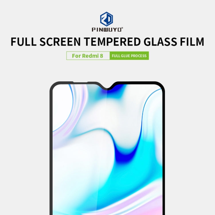 For Xiaomi RedMi 8 PINWUYO 9H 2.5D Full Screen Tempered Glass Film(Black) -  by PINWUYO | Online Shopping UK | buy2fix