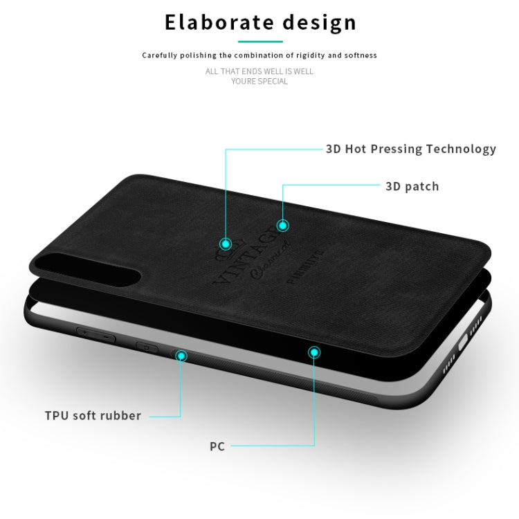 For Xiaomi Mi 9 Pro PINWUYO Zun Series PC + TPU + Skin Waterproof And Anti-fall All-inclusive Protective Shell(Gray) - Xiaomi Cases by PINWUYO | Online Shopping UK | buy2fix