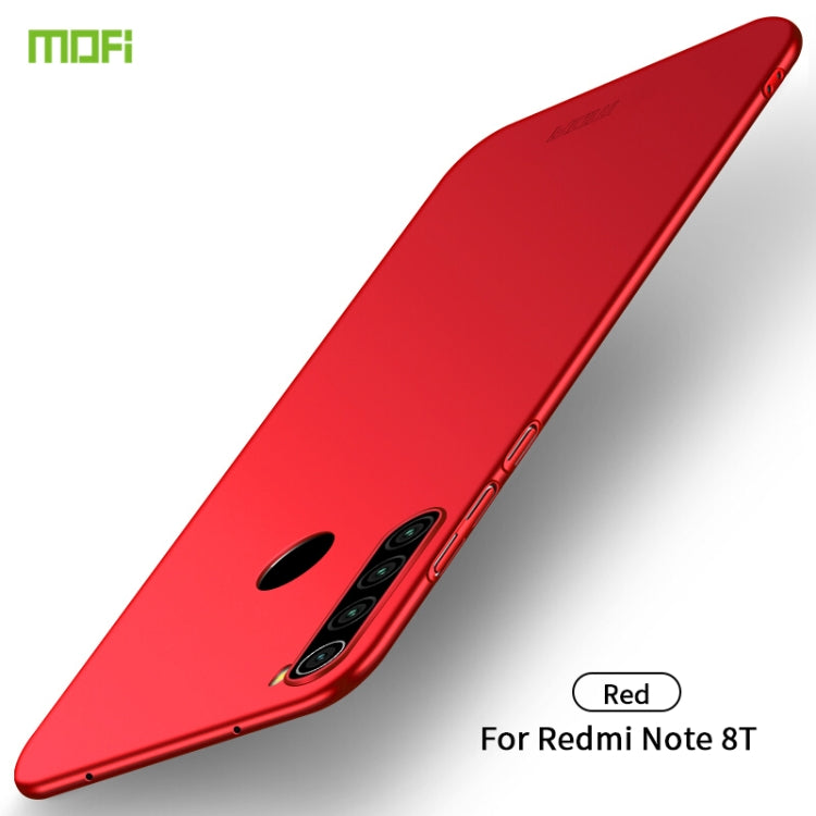 For Xiaomi RedMi Note8T MOFI Frosted PC Ultra-thin Hard Case(Red) - Xiaomi Cases by MOFI | Online Shopping UK | buy2fix