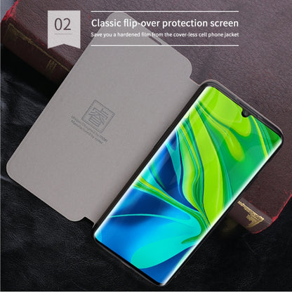 For Xiaomi Mi CC9 Pro / Mi Note10 / Mi Note10 Pro MOFI Rui Series Classical Leather Flip Leather Case With Bracket Embedded Steel Plate All-inclusive(Black) - Xiaomi Cases by MOFI | Online Shopping UK | buy2fix