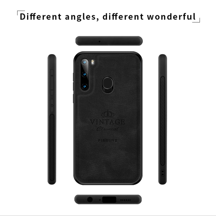 For Galaxy A21 PINWUYO Zun Series PC + TPU + Skin Waterproof And Anti-fall All-inclusive Protective Shell(Gray) - Galaxy Phone Cases by PINWUYO | Online Shopping UK | buy2fix