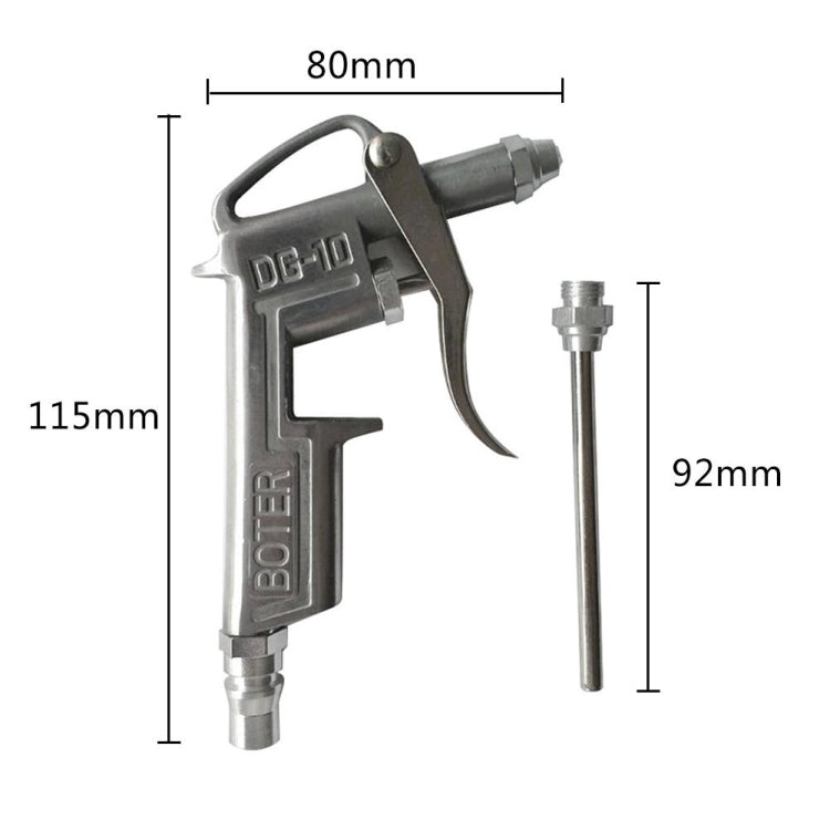 DG-10 Air Blow Gun Pistol Trigger Cleaner Compressor Dust Blower 8 Inch Nozzle Duster Cleaning Tools - Others by buy2fix | Online Shopping UK | buy2fix