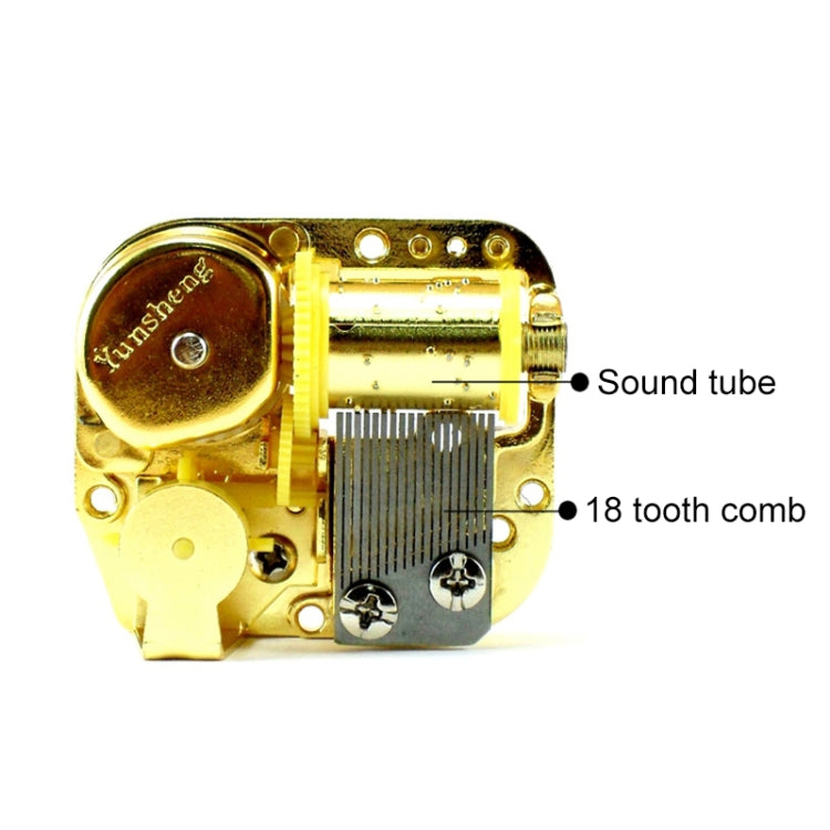 Eight-tone Gold-plated Bar Repair Parts DIY Sky City Paperback Music Box(Love you more Everyday) - Music Box by buy2fix | Online Shopping UK | buy2fix