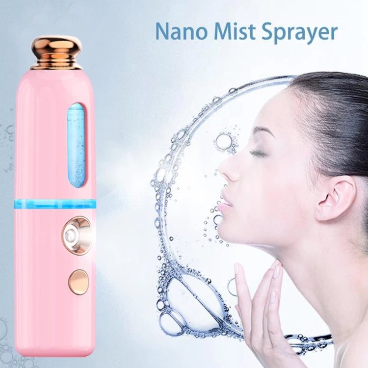 Facial Steamer Nano Spray Water Replenishing Instrument Portable Cold Spray Machine Charging Beauty Instrument Automatic Alcohol Sprayer, Style:Crown(White) - Beauty Instrument by buy2fix | Online Shopping UK | buy2fix