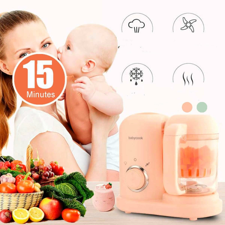 Multifunction Baby Food Cooking Maker Steamer Mixing Grinder Food Supplementary Machine EU Plug(Pink) - Stirrer & Squeezer by buy2fix | Online Shopping UK | buy2fix