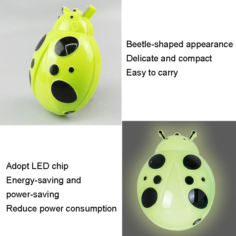 A62 Beetle Shape LED Night Light Plug-in Intelligent Light Control Sensor Light, Plug:US Plug(White) - Sensor LED Lights by buy2fix | Online Shopping UK | buy2fix