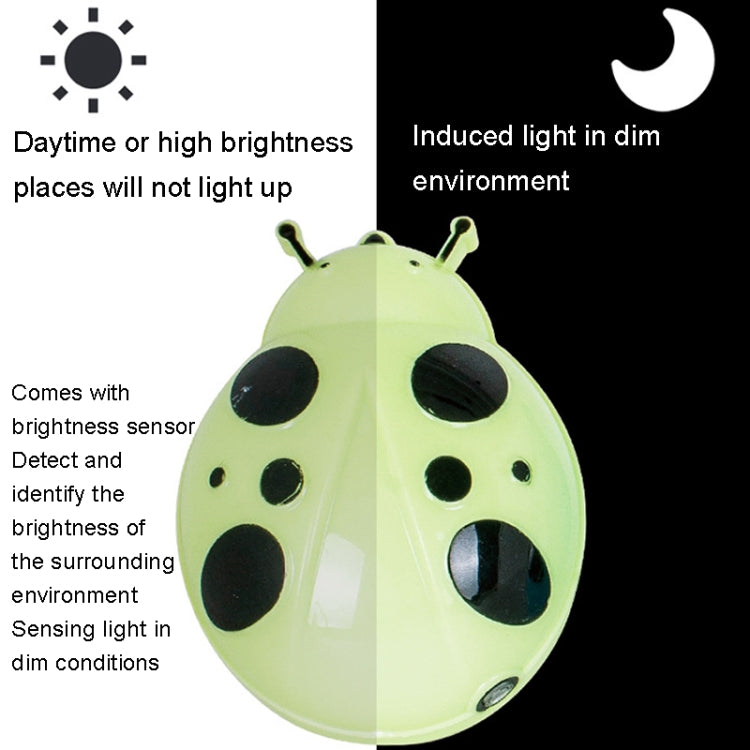 A62 Beetle Shape LED Night Light Plug-in Intelligent Light Control Sensor Light, Plug:US Plug(Blue) - Sensor LED Lights by buy2fix | Online Shopping UK | buy2fix