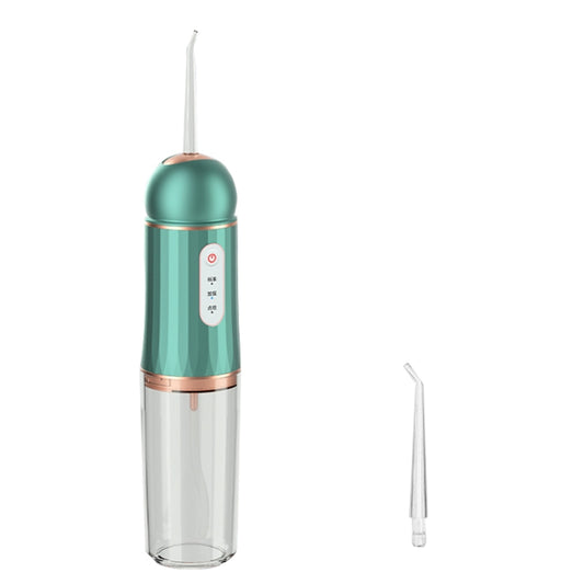 A9 Household Electric Portable Tooth Cleaner Oral Care Dental Floss Tooth Cleaning 1 Nozzle(Green Gold) - Oral Irrigators by buy2fix | Online Shopping UK | buy2fix