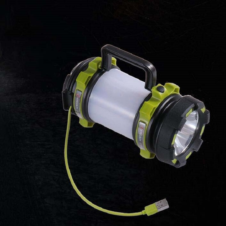 KINSACH Portable LED Searchlight Outdoor Rechargeable Multi-function Flashlight Camping Light(Green) - LED Flashlight by buy2fix | Online Shopping UK | buy2fix