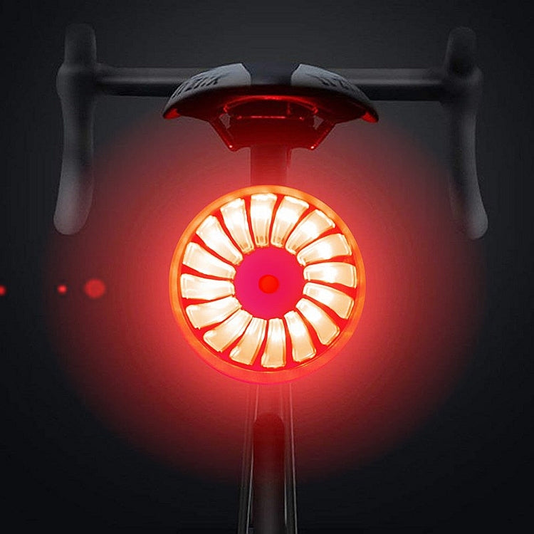 Bicycle Smart Sensor Brake Light USB Tail Light Warning Light(Red) - Taillights by buy2fix | Online Shopping UK | buy2fix