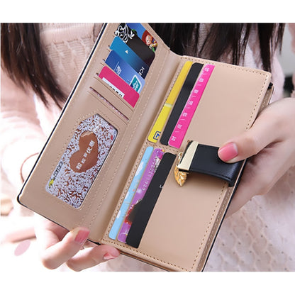 Long Gold Hollow Leaves Coin Purse Card Holders Wallet for Women(Apricot) - Wallets by buy2fix | Online Shopping UK | buy2fix