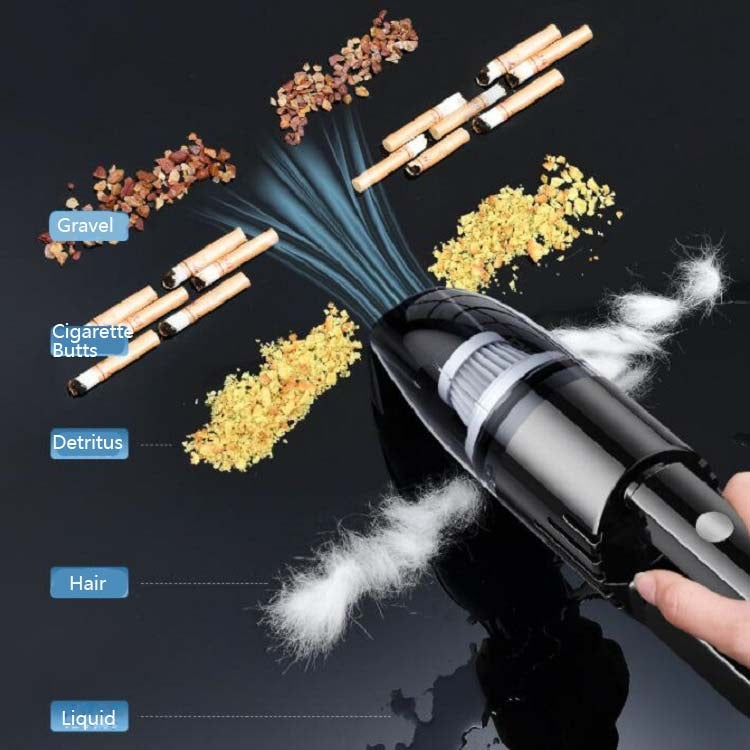 120W Car Vacuum Cleaner Car Small Mini Internal Vacuum Cleaner, Specification:Wired, Style:With 2 PCS Filter Element+Storage Bag - Vacuum Cleaner by buy2fix | Online Shopping UK | buy2fix