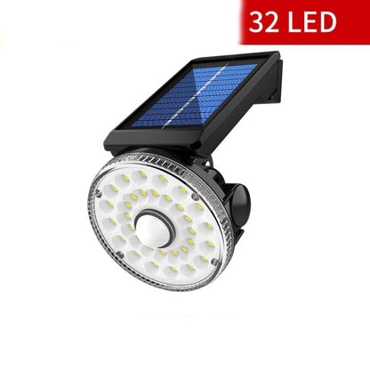 32 LED Solar Wall Light Outdoor Waterproof Human Body Induction Garden Lamp Street Light - Solar Lights by buy2fix | Online Shopping UK | buy2fix