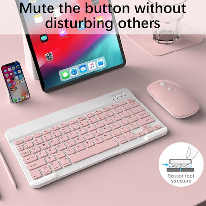 Universal Ultra-Thin Portable Bluetooth Keyboard and Mouse Set For Tablet Phones, Size:7 inch(Purple Keyboard + White Mouse) - Universal Keyboard by buy2fix | Online Shopping UK | buy2fix