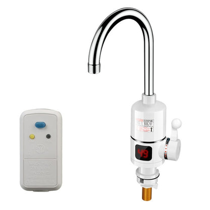 Digital Display Electric Heating Faucet Instant Hot Water Heater CN Plug Digital Elbow With Leakage Protection - Faucets & Accessories by buy2fix | Online Shopping UK | buy2fix