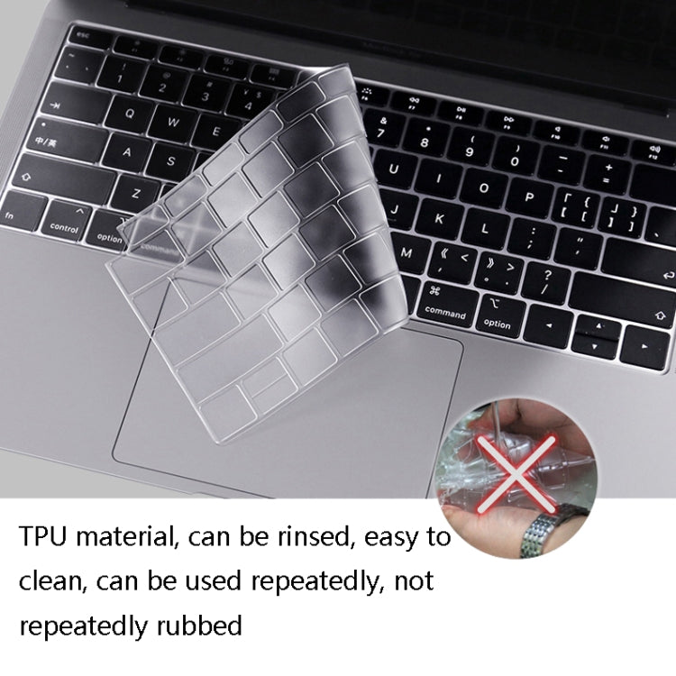 JRC 0.13mm Transparent TPU Laptop Keyboard Protective Film For MacBook Pro 15.4 inch A1707 & A1990 (with Touch Bar) - Keyboard Protector by JRC | Online Shopping UK | buy2fix