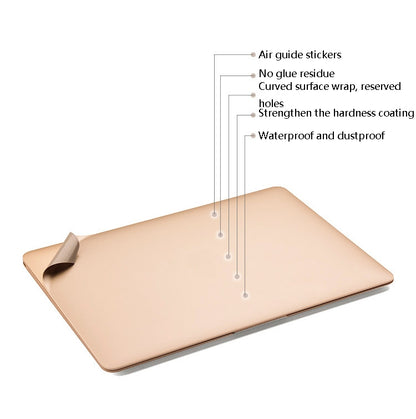 JRC Laptop Film Computer Top Shell Body Protection Sticker For MacBook Pro Retina 15.4 inch A1398(Champagne Gold) - Protector Sticker by JRC | Online Shopping UK | buy2fix