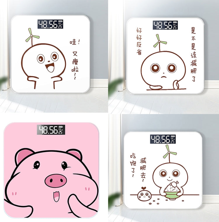 Mini Electronic Scale Home Weighing Scale Charging Stlye(Pig Peas) - Body Scales by buy2fix | Online Shopping UK | buy2fix
