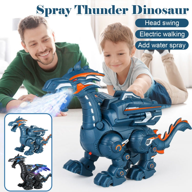 Electric Mechanical Dinosaur Toy Simulation Animal Toy Multifunctional Sound And Light Toy, Style: Spray-Blue - Music Toys by buy2fix | Online Shopping UK | buy2fix