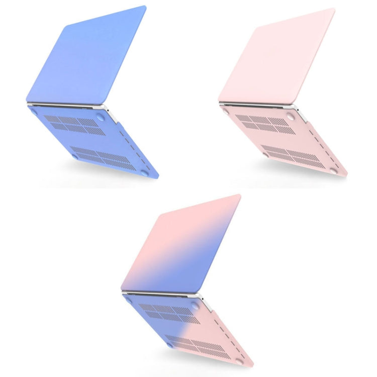 Hollow Style Cream Style Laptop Plastic Protective Case For MacBook Retina 15 A1398(Rose Pink Matching Tranquil Blue) - MacBook Pro Cases by buy2fix | Online Shopping UK | buy2fix