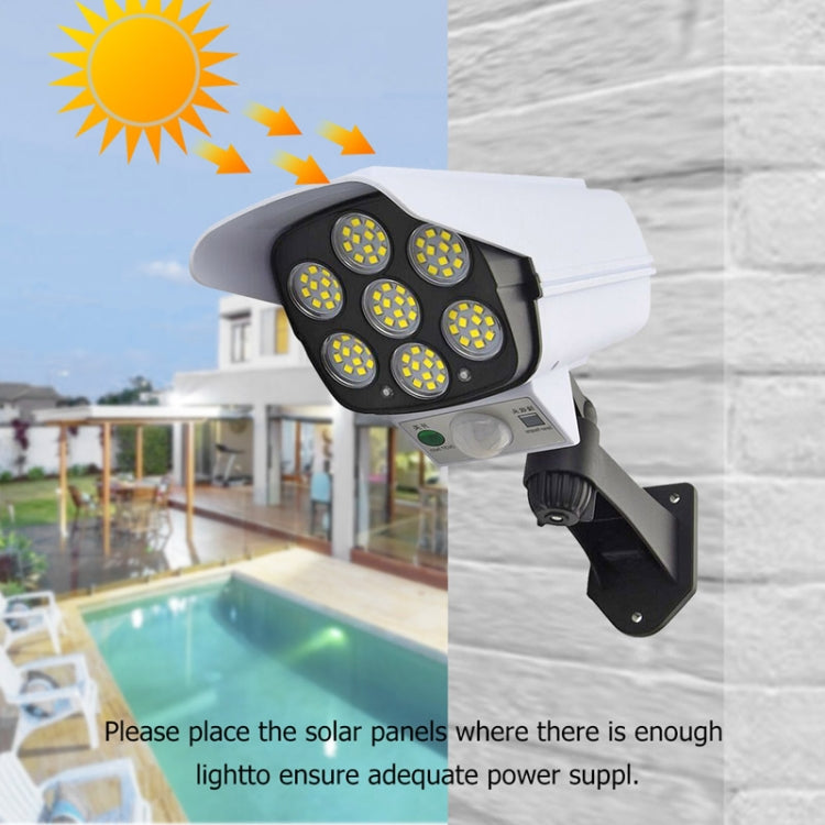 Solar Sensor LED Wall Light Simulation Surveillance Camera Glare Anti-Thief Street Lamp, Style: Remote Control (42LED) - Solar Lights by buy2fix | Online Shopping UK | buy2fix