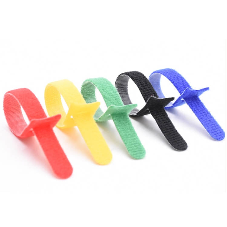 60 PCS T-Shaped Cable Organizer Belt Nylon Winder Buckle, Length: 30cm(Color Random Delivery) - Cable Organizer by buy2fix | Online Shopping UK | buy2fix