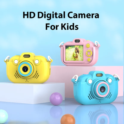 DC502 2.4-Inch 16X Zoom 2.7K Video Recording Children Digital Camera, Color: Yellow + 32G(UK Plug) - Children Cameras by buy2fix | Online Shopping UK | buy2fix