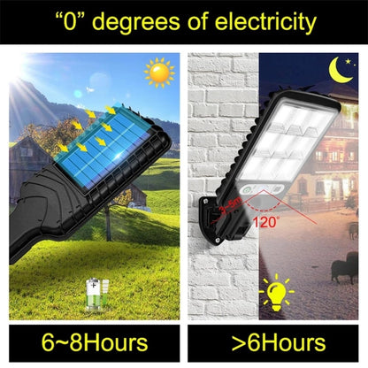 616 Solar Street Light LED Human Body Induction Garden Light, Spec: 72 SMD With Remote Control - Street Lights by buy2fix | Online Shopping UK | buy2fix