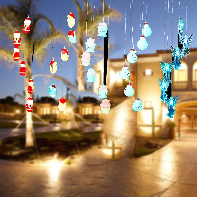 Solar Christmas Wind Chime Lights Outdoor Waterproof Colorful Decoration(D-007) - Christmas Decoration Lamps by buy2fix | Online Shopping UK | buy2fix