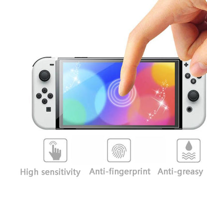 KJH NS-062 Game Consoles Anti-Fingerprint Screen Protective Film For Nintendo Switch OLED - Tempered Glass by KJH | Online Shopping UK | buy2fix