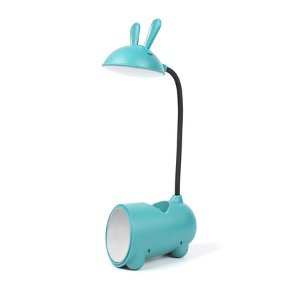 FY003T Small Rabbit USB Charging Desk Lamp with Pen Holder( Green) - Desk Lamps by buy2fix | Online Shopping UK | buy2fix