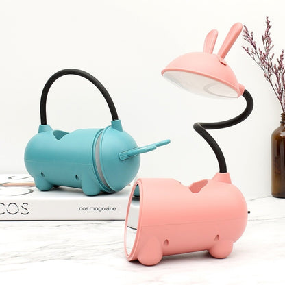 FY003T Small Rabbit USB Charging Desk Lamp with Pen Holder( Green) - Desk Lamps by buy2fix | Online Shopping UK | buy2fix