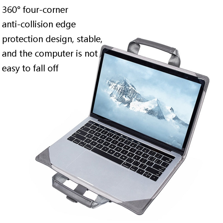 Book Style Laptop Protective Case Handbag For Macbook 13 inch(Black + Power Bag) - Protective Bags by buy2fix | Online Shopping UK | buy2fix