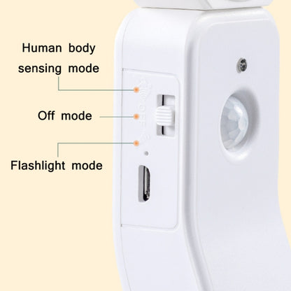 1.2W LED Intelligent Human Body Induction USB Charging Night Light, Light color: Sensor White Light - Sensor LED Lights by buy2fix | Online Shopping UK | buy2fix