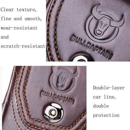 BULL CAPTAIN  Leather Multifunctional Waist Bag For Men(Brown-06) - Wallets by BULL CAPTAIN | Online Shopping UK | buy2fix