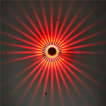 LED Aluminum Aisle Light Sunflower Corridor Lamp Decorative Light, Power source: Invisible Installation 3W(Red) - Novelty Lighting by buy2fix | Online Shopping UK | buy2fix