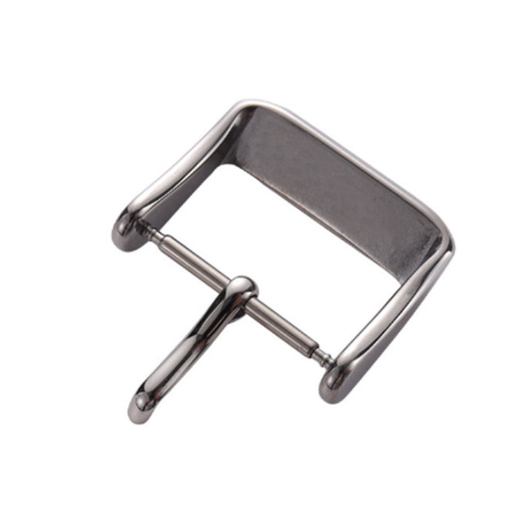 5pcs IP Plated Stainless Steel Pin Buckle Watch Accessories, Color: Silver 18mm - Watch Accessories & Parts by buy2fix | Online Shopping UK | buy2fix